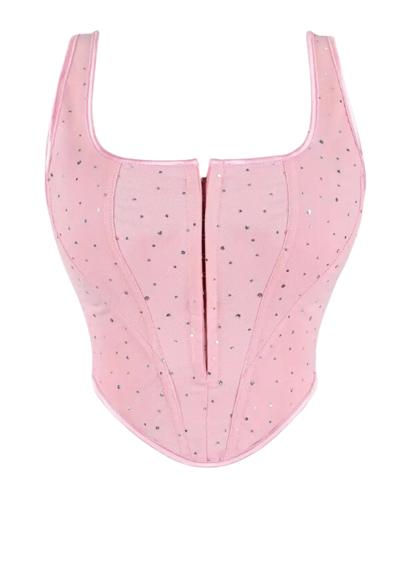 35 BUSTIER ROSA BRILLO - Imagen 1